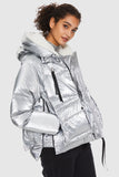 092 Universe® Cropped Crome Down Jacket