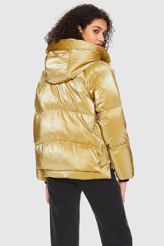 092 Universe® Cropped Crome Down Jacket
