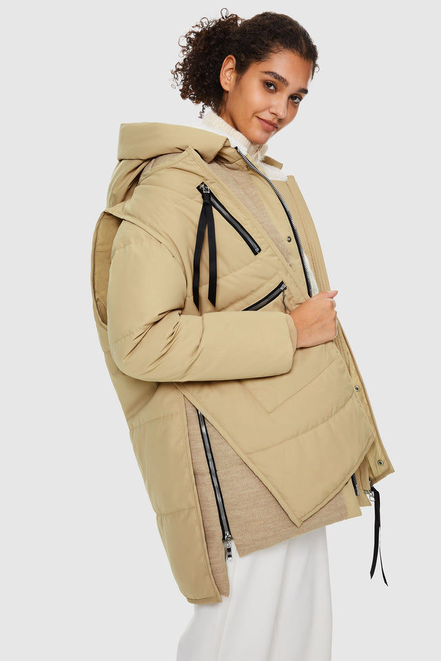 092 Universe® Thickened Puffer Down Jacket with Detachable Vest