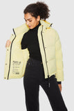 Aurora Cropped Thermal Down Puffer Jacket