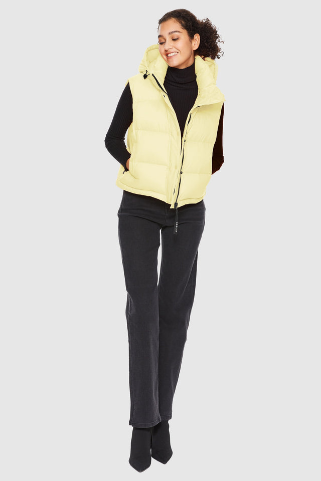 Aurora Hooded Down Puffer Vest