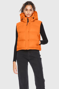 Aurora Hooded Down Puffer Vest