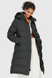 Aurora Long Detachable Hooded Down Jacket