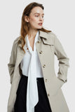 Classic Windproof Belted Hudson Trench
