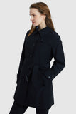 Classic Windproof Belted Hudson Trench