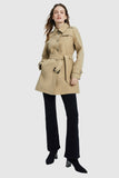 Classic Windproof Belted Hudson Trench