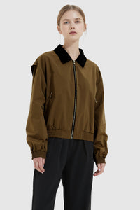 Collared Bomber Jacket