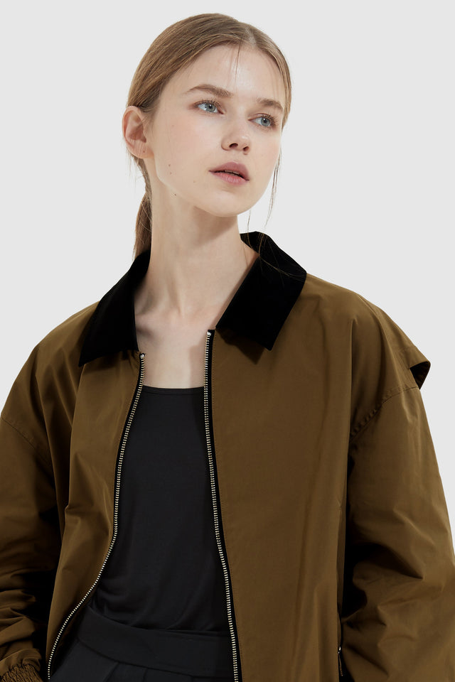 Collared Bomber Jacket