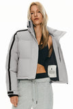 Cropped Quilted Down Puffer Jacket