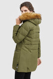 Faux Fur Qulited Puffer Down Jacket