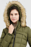 Faux Fur Qulited Puffer Down Jacket