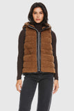 Hooded Fleece Down Vest