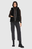 Hooded Fleece Down Vest
