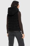 Hooded Fleece Down Vest