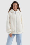 Full-Zip Oversized Fleece Jacket