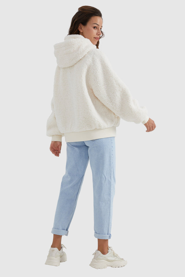 Full-Zip Oversized Fleece Jacket