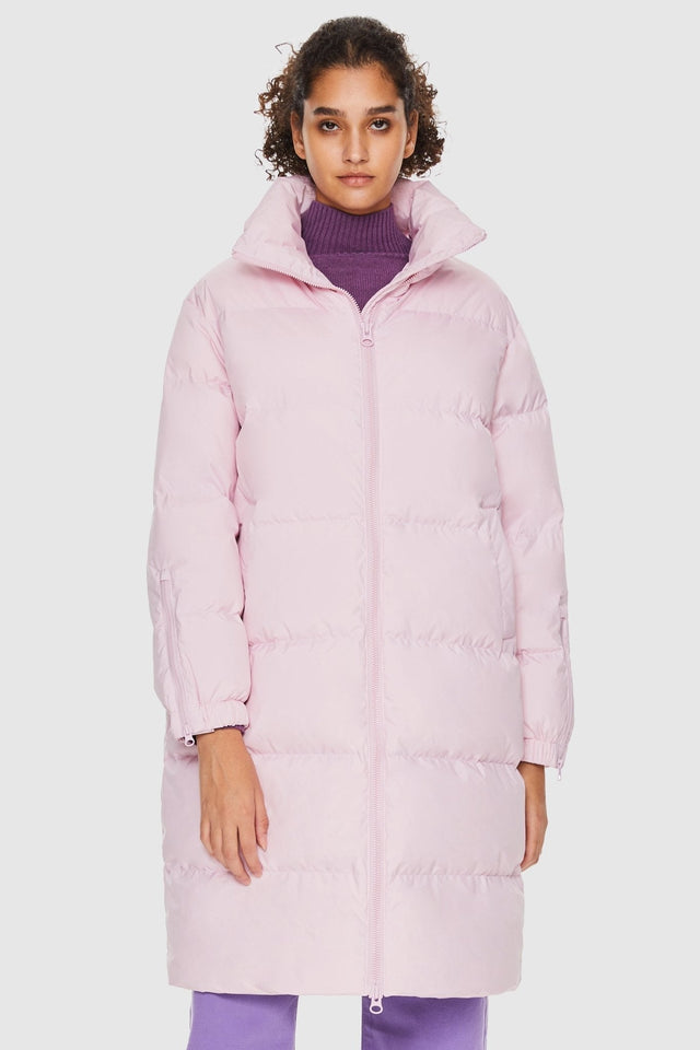 High Collar Long-sleeve Down Puffer Jacket