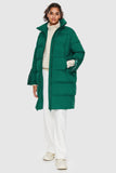 High Collar Long-sleeve Down Puffer Jacket