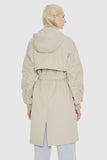 Hooded Belted Trench