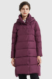 Hooded Winter Two-Way Zipper Down Coat