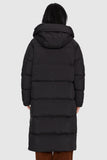 Long Puffer Down Jacket with Hem Slit