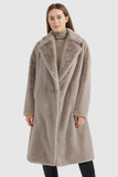 Oversized Long Sherpa Teddy Coat