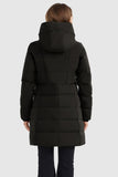 Mid Length Slant Pocket Down Puffer Jacket