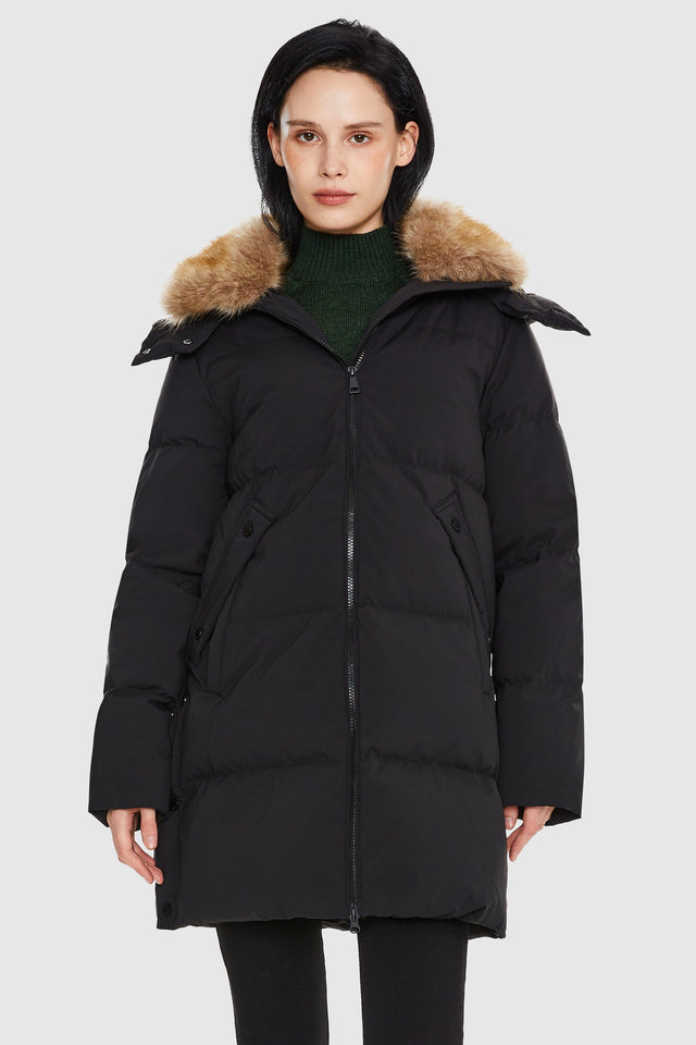 Mid-Length Winter Thickened Puffer Down Jacket
