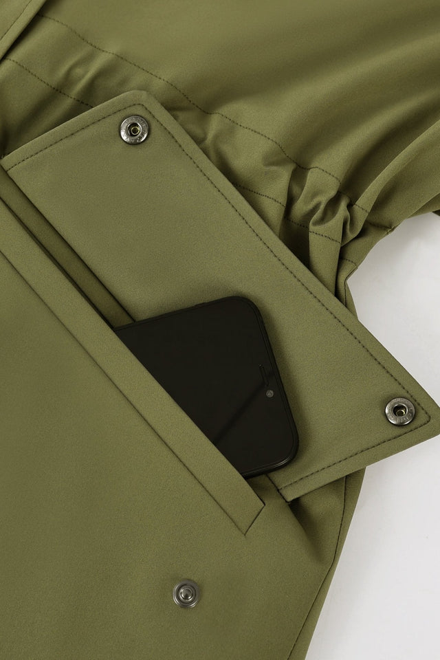Military Anorak Jacket Zip-Up Windbreaker Active Hooded