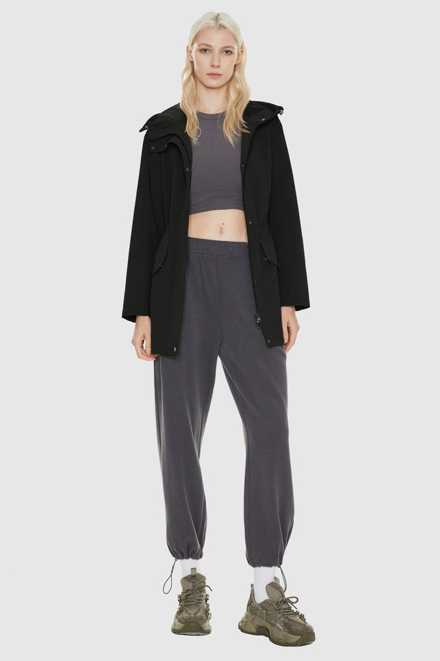 Military Anorak Jacket Zip-Up Windbreaker Active Hooded