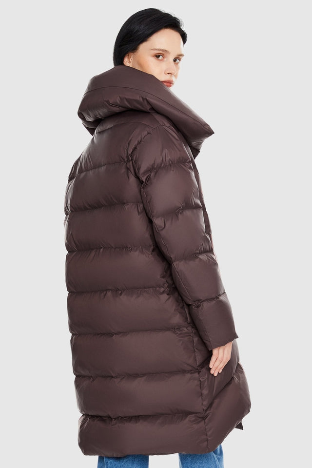 Oversized Collar Down Puffer Jacket