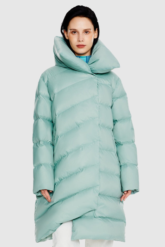 Oversized Collar Down Puffer Jacket