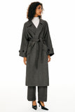 Oversized Wool Wrap Coat