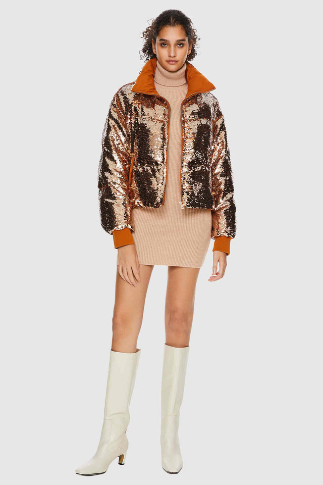 Puff-O® O-Lab Disco Sequin Down Jacket