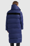 Puffer Long Stylish Winter Down Jacket with Warm Thickened Collar