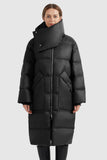 Puffer Long Stylish Winter Down Jacket with Warm Thickened Collar