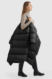 Puffer Long Stylish Winter Down Jacket with Warm Thickened Collar