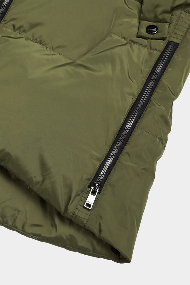 Two-Way Zipper Hooded Down Puffer Jacket