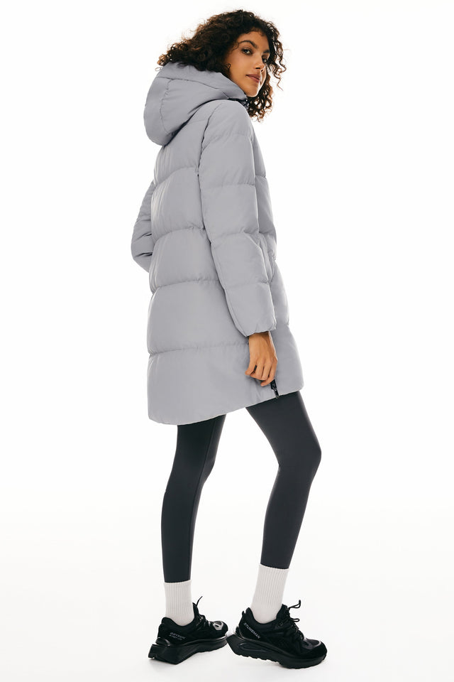 Two-Way Zipper Hooded Down Puffer Jacket