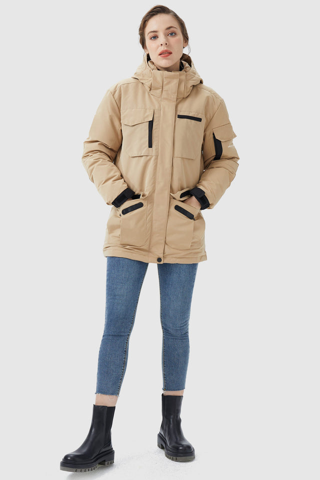 Warm Multiple Pockets Parka Down Jacket