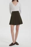 High Waisted Skirts A Line Pleated Skirt