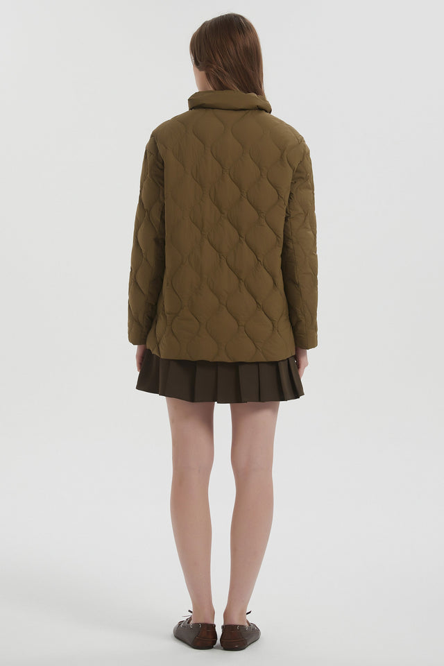 Oversized Down Puffer Jacket Lightweight Quilted