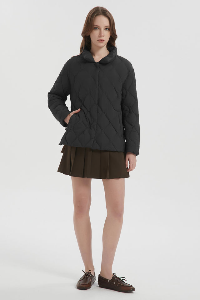 Oversized Down Puffer Jacket Lightweight Quilted