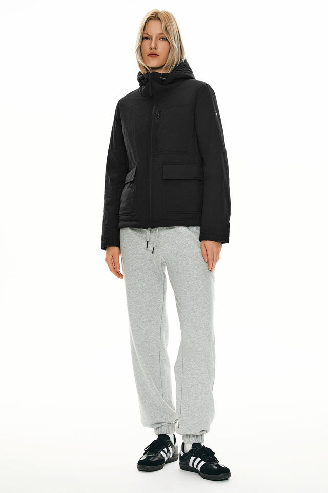 Hooded Lightweight Jacket Zip Up