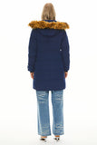 Drawstring Hooded Thickened Puffer Down Coat