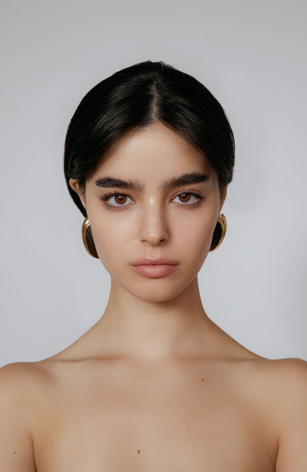 Aster Earrings - Dark Wood