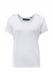 Relax Fit V-Neck Tee (White)