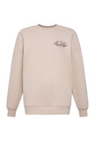 Relaxed Fit Crew Neck Sweat (Stone)