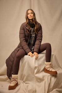 Milton Longline Coat (Chocolate)