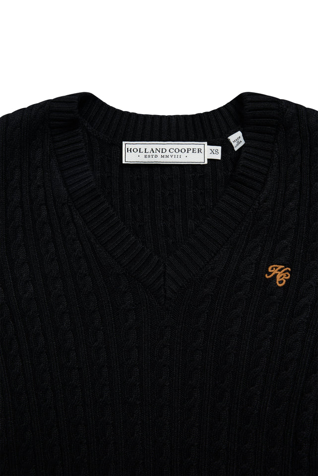 Seattle V-Neck Knit (Black)